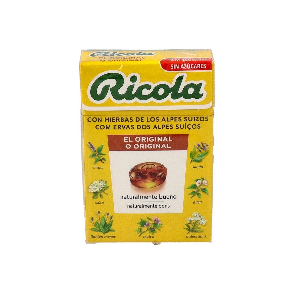 Ricola Caram S/A Hierbas 50 G Stevia