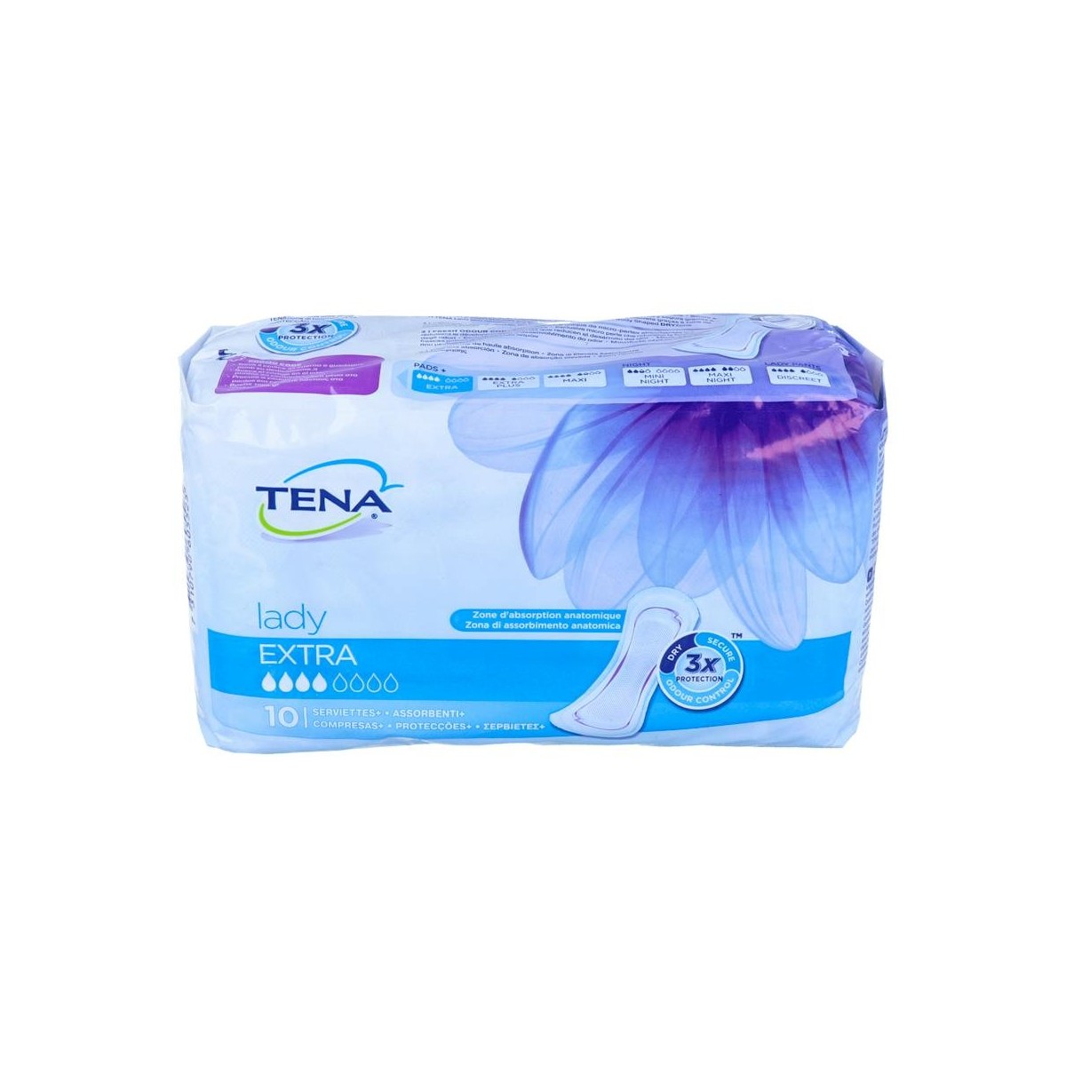 Tena Lady Inc-Liger Extra 10 Unid