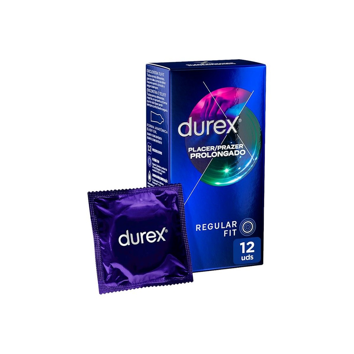 DUREX PLACER PROLONGADO EASY ON 12 UD