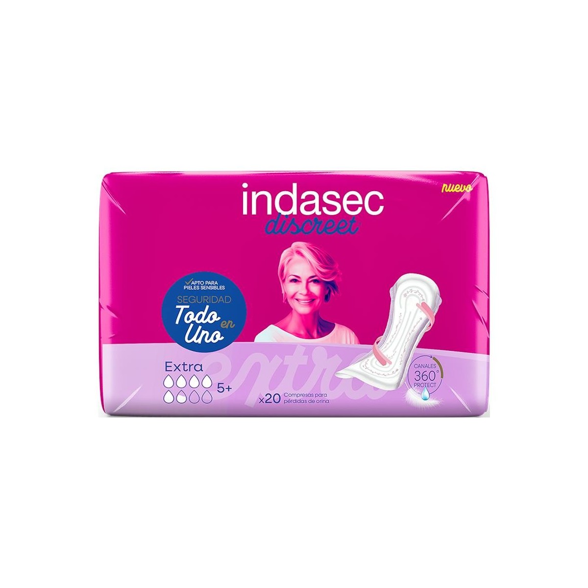 INDASEC DISCREET EXTRA ABSO INC LEVE 20 UNI...
