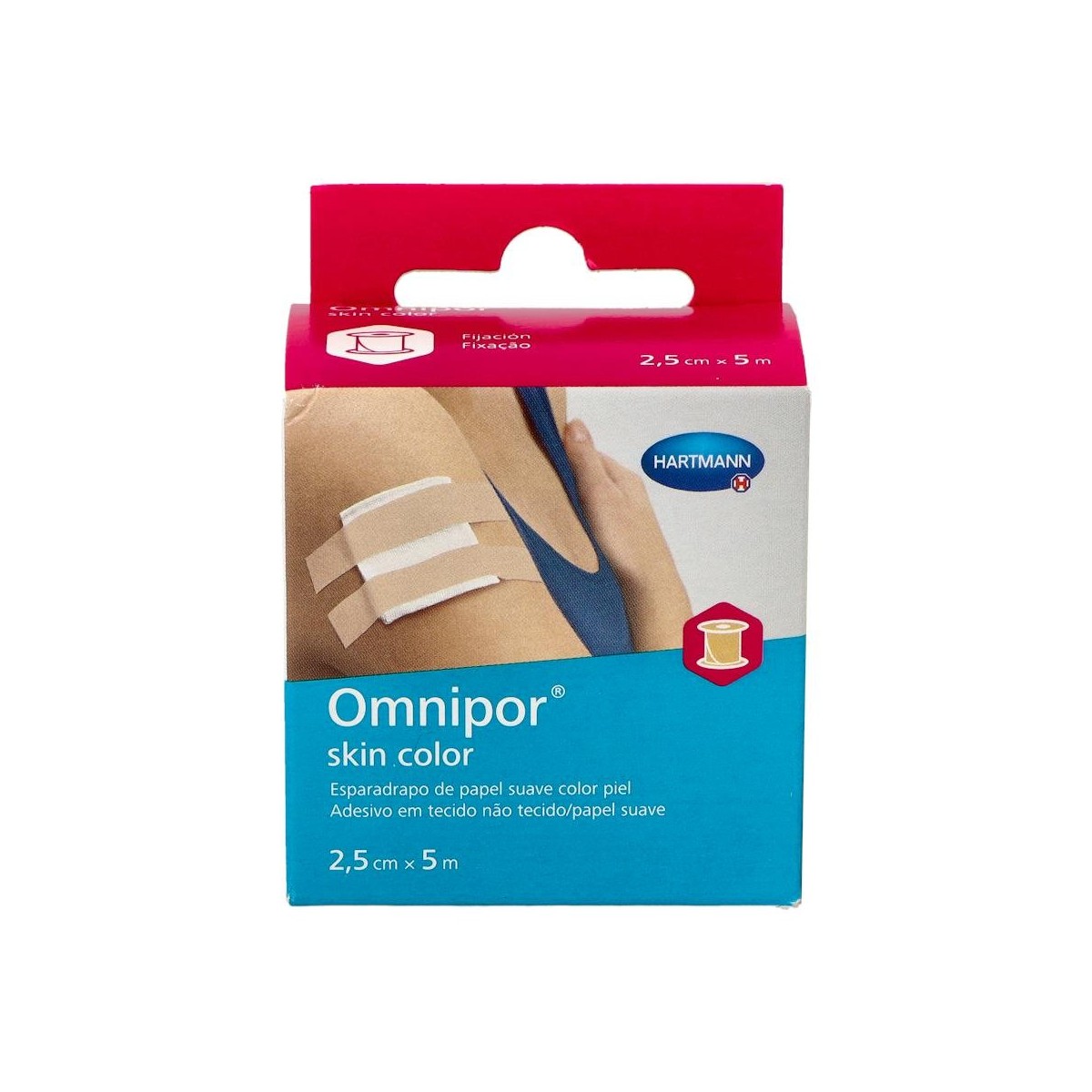 ESPARADRAPO OMNIPOR SKIN COLOR 2.5 CMX5 CM