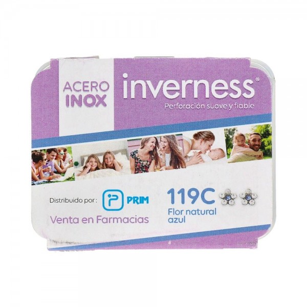 Pendiente Prim Inv 119C Ace-Flor Nat-Azul 2 U