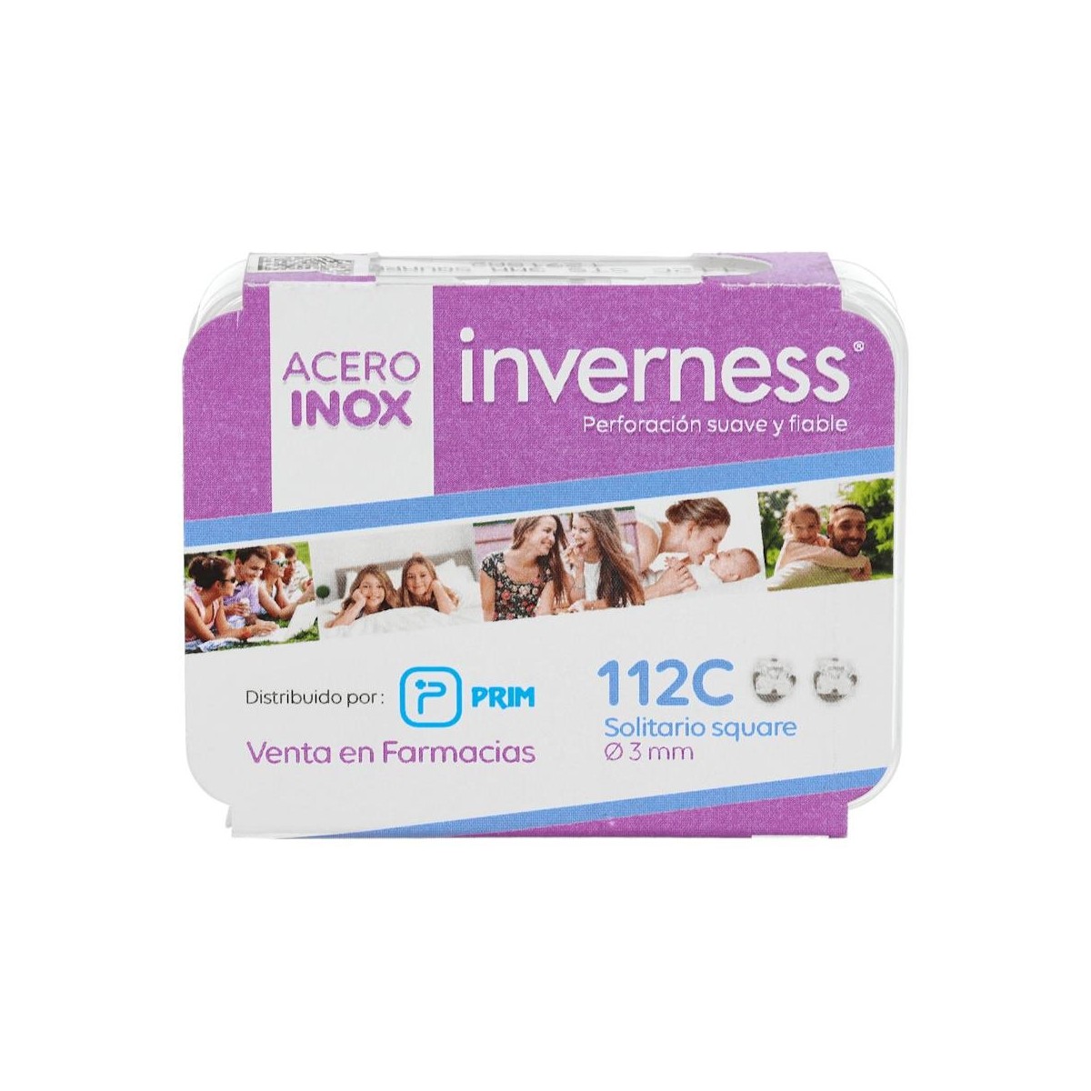Pendiente Prim Inv 112C Ace-Solit Sqr 3 Mm 2 U