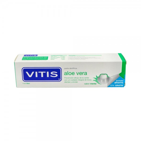 Vitis Pasta Dental Aloe Vera Menta 150 Ml + 15% Gratis