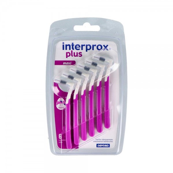 CEPILLO INTERDENTAL INTERPROX PLUS MAXI ANGU LILA 6 U