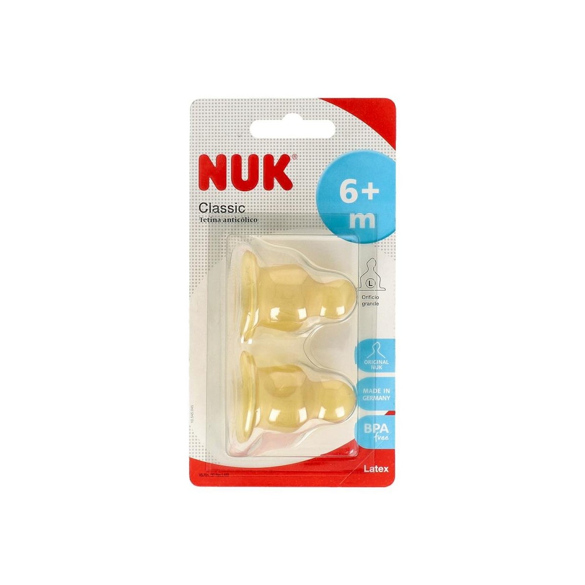 Tetina Nuk Classic B/Ancha Latex Anat Flujo L...