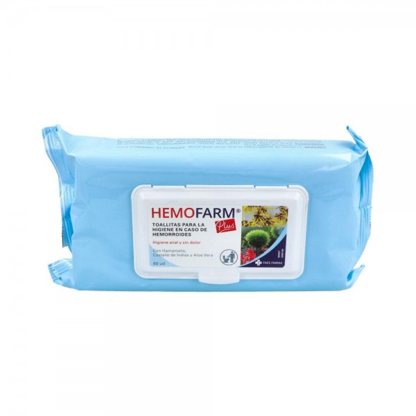 Toallitas Hemofarm Plus Sobre 60 U