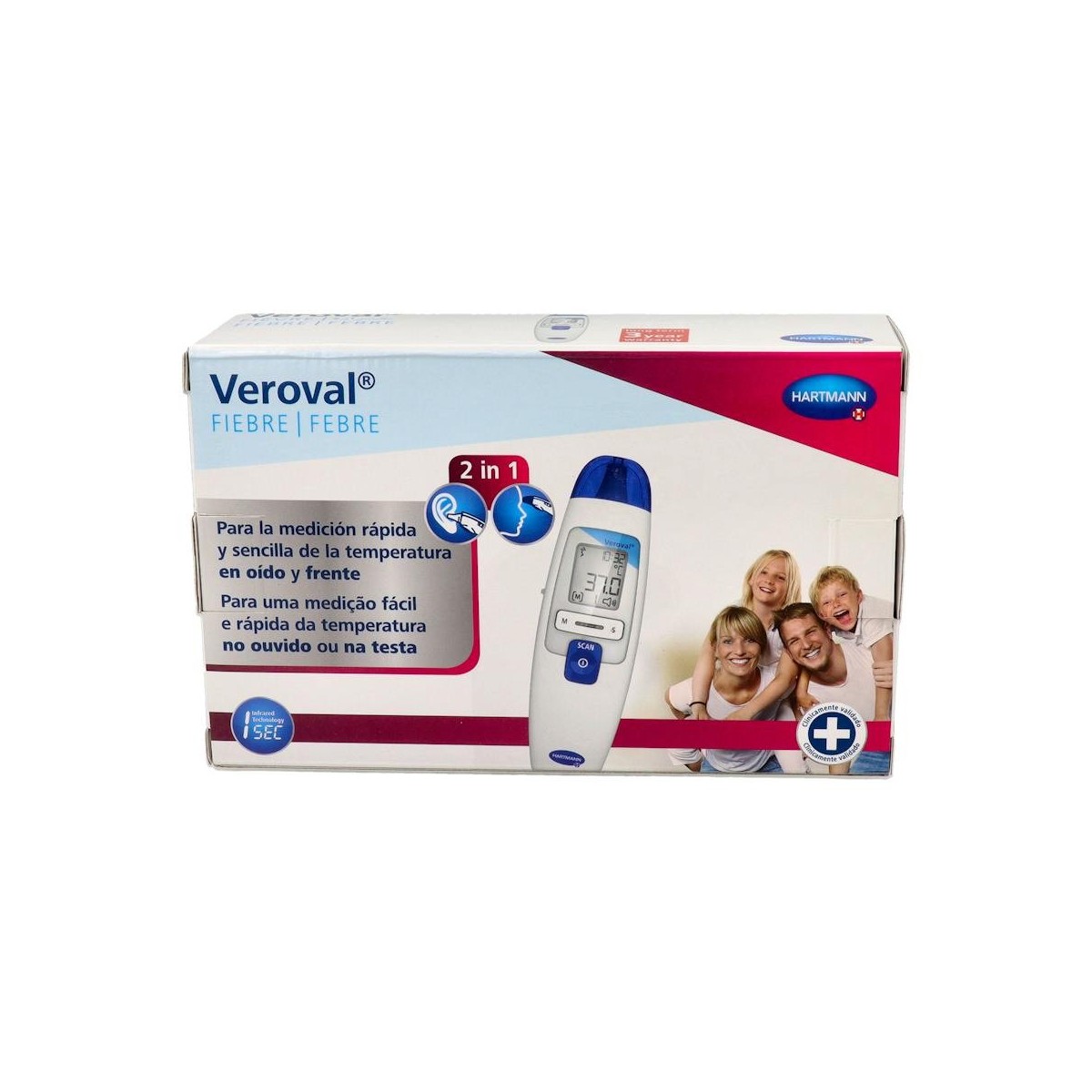 Termometro Veroval Infrarrojos Duo Scan Oido/...