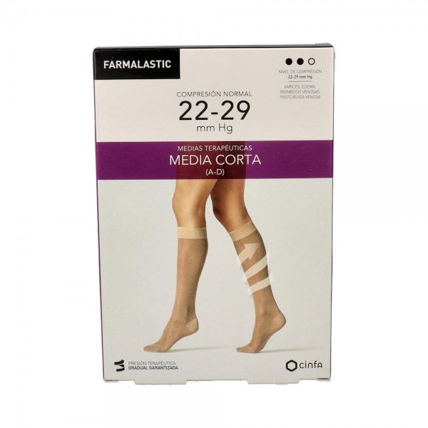 Media Farmal Cor Nor C/Punt Beige T/P 2 Un