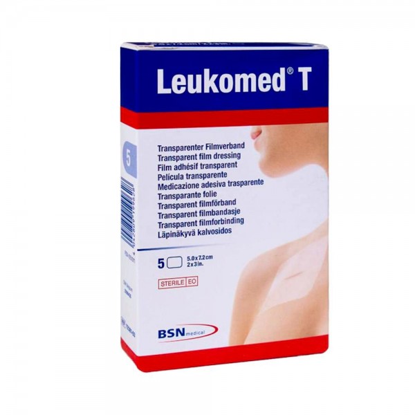 Leukomed Aposito T Est Adh 5X7,2 Cm 5 Un Imperm Transpar