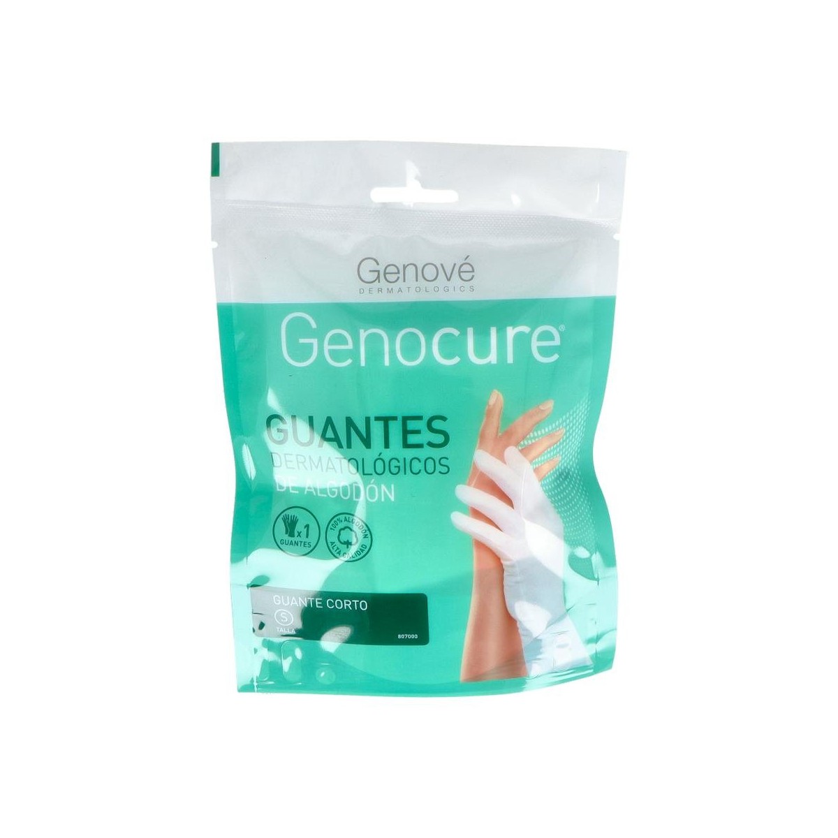 GUANTES DERM GENOCURE ALGOD 6- 7 PEQ