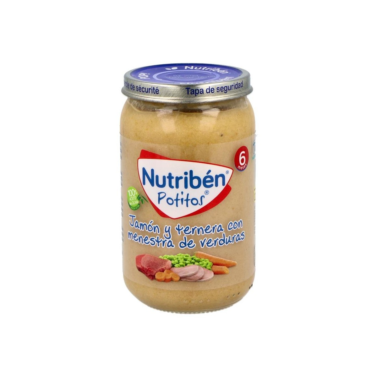 Nutriben Potito Jamon Ternera Verduras 235 G +6 M