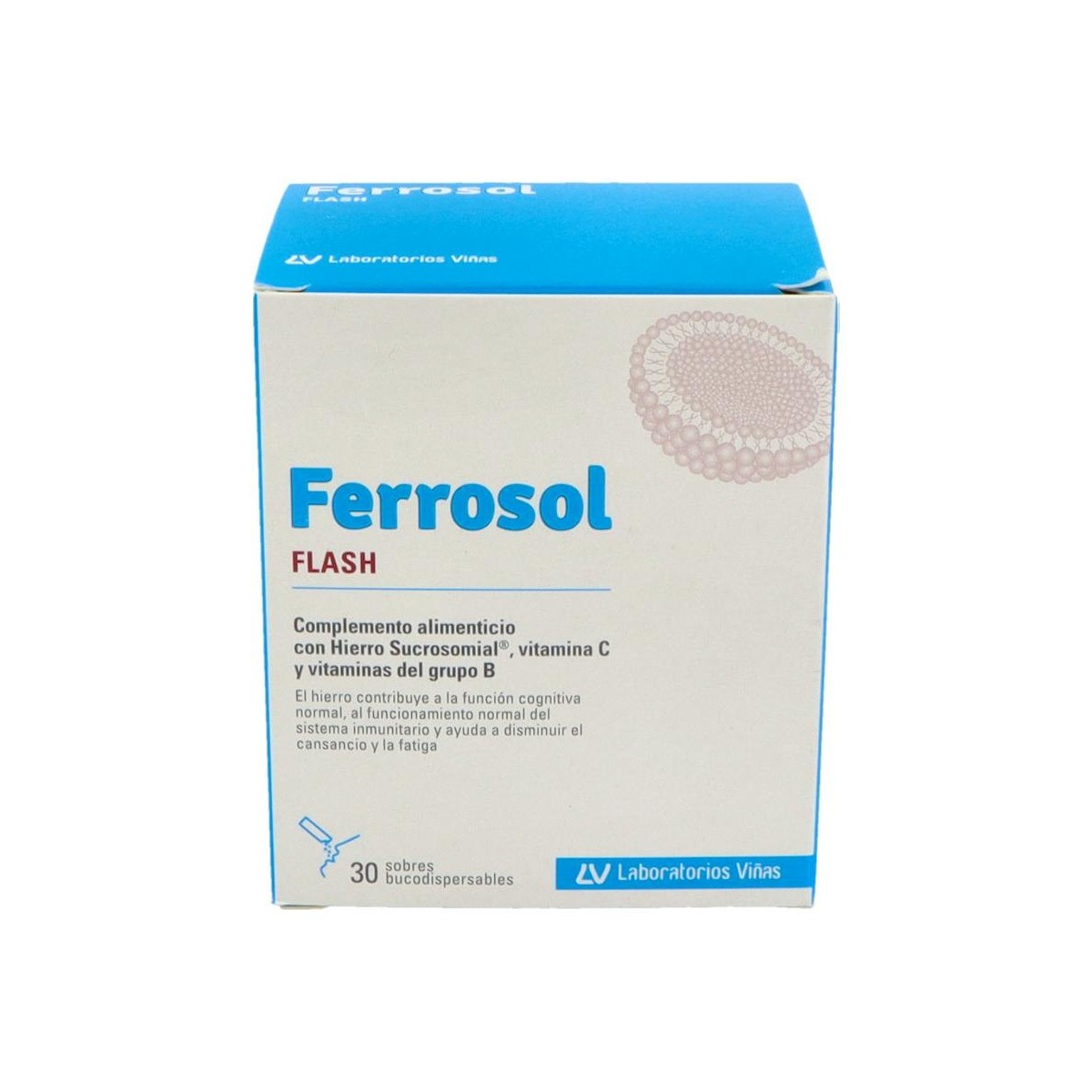 FERROSOL FLASH 30 SOBRES BUCOD