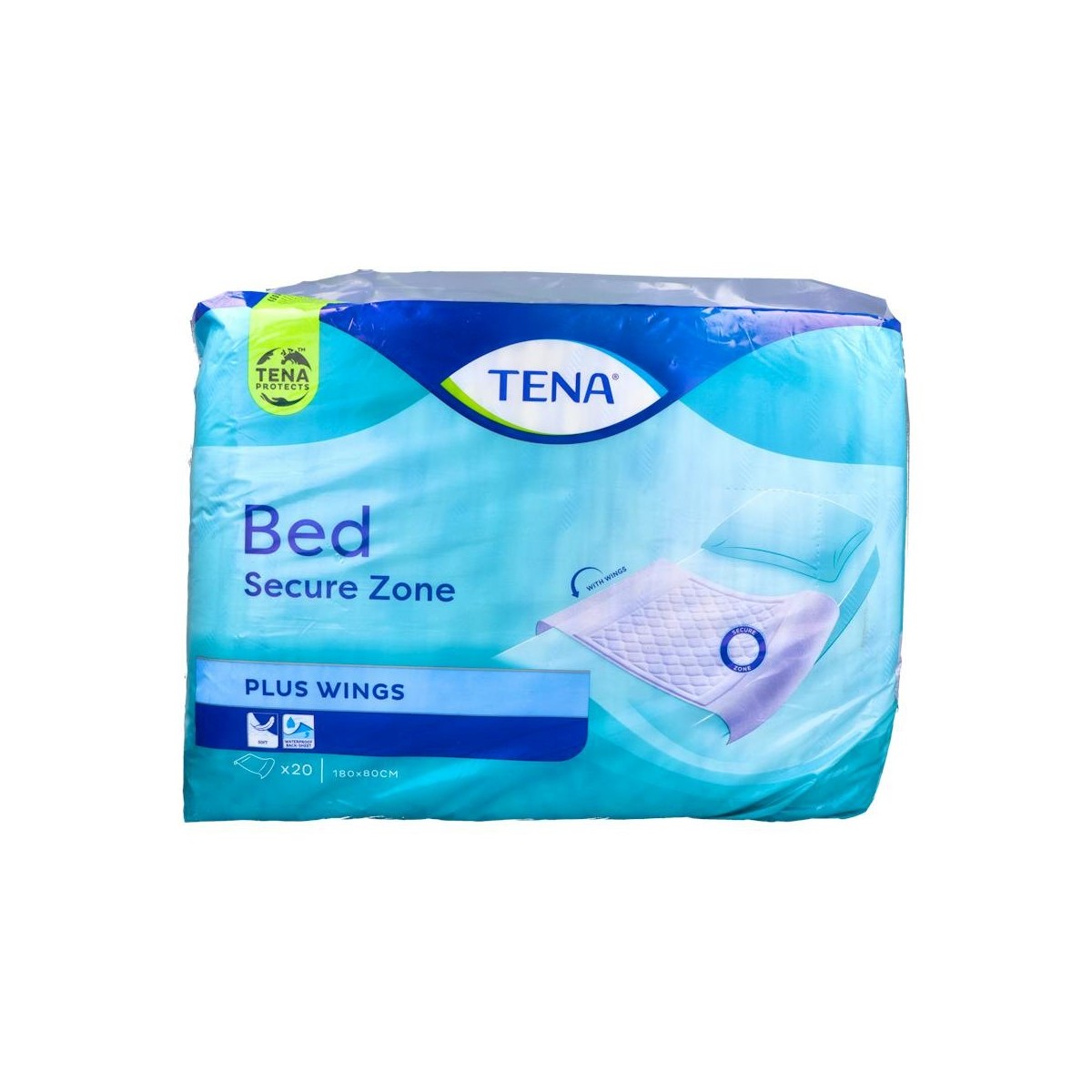 EMPAPADOR TENA BED DESECH C/ALAS PLUS 80X180 CM...