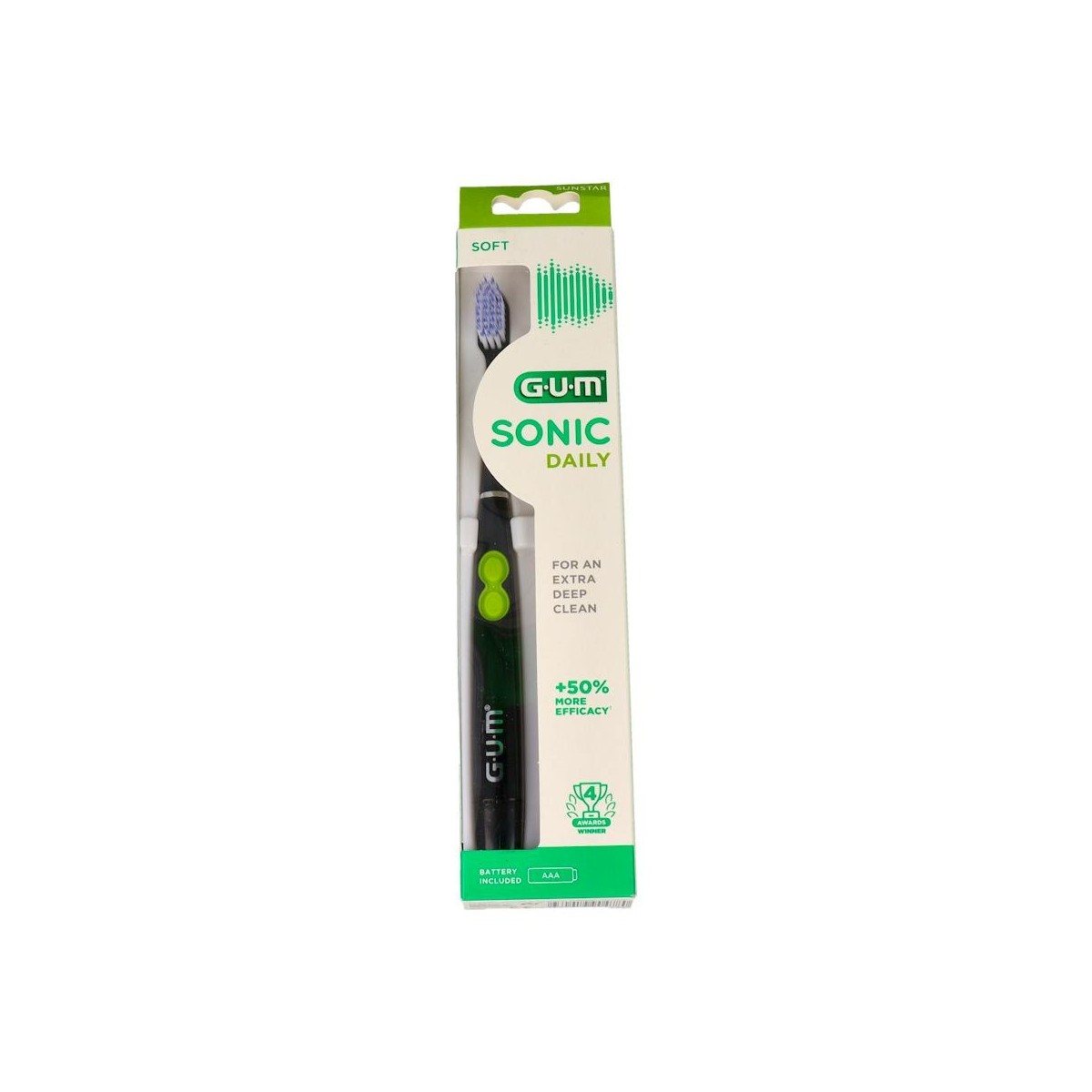CEPILLO ELECTRICO GUM SONIC DAILY NEGRO