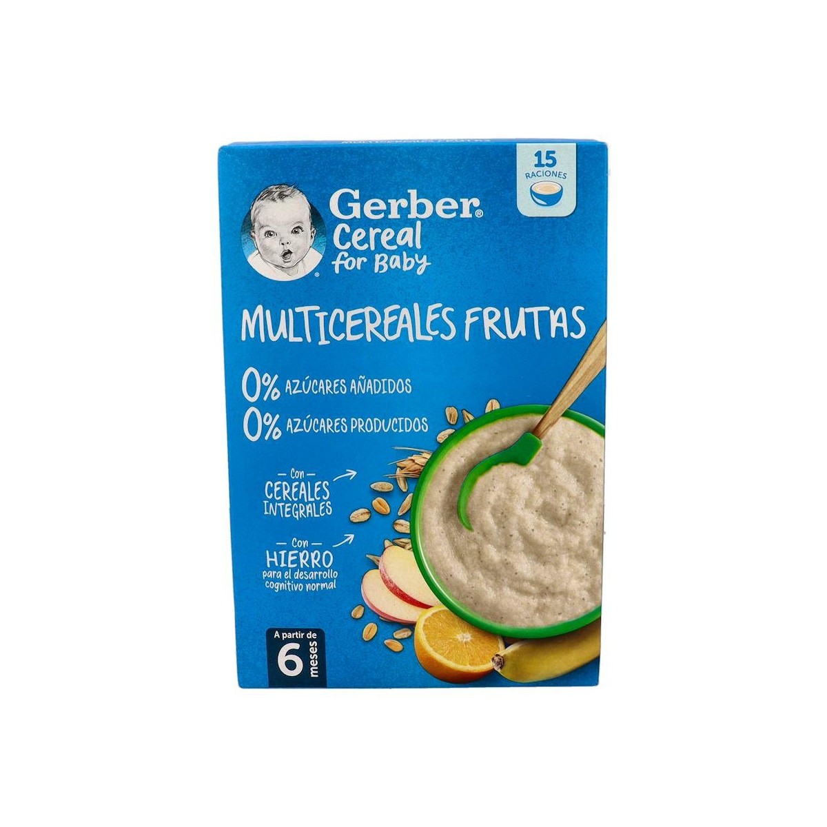 GERBER MULTICEREALES FRUTA 0% 270 G