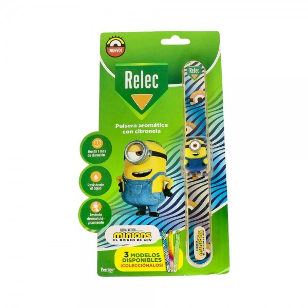 Relec Pulsera Mosq Inf Minions Azul