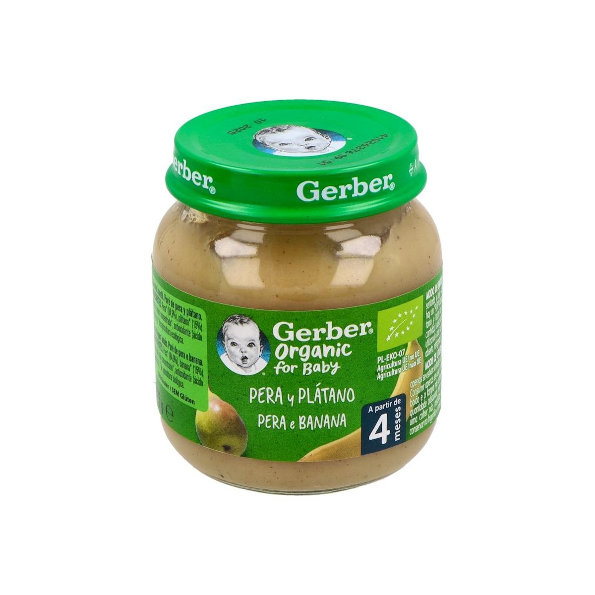 GERBER TARRITO ORGANIC PERA PLATANO 125G
