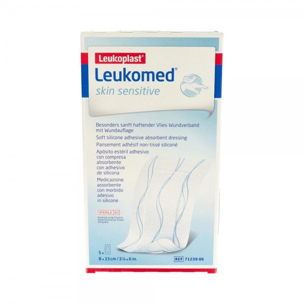 Leukomed Skin Sensitive 8Cm X 15Cm 5 Un