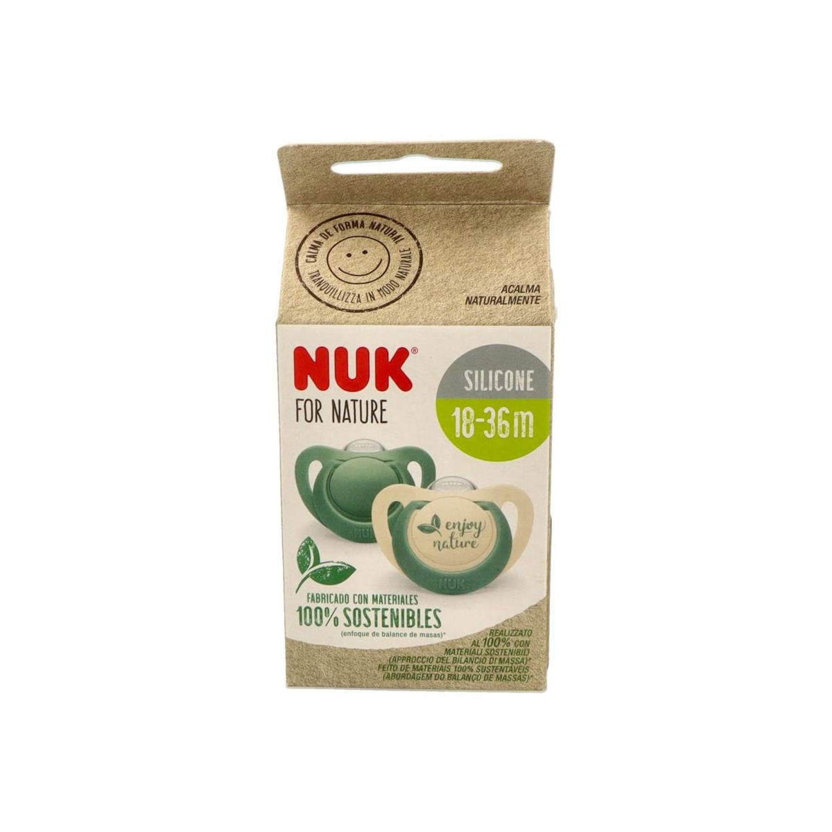Nuk Chupete For Nature Sil T3 Surtido