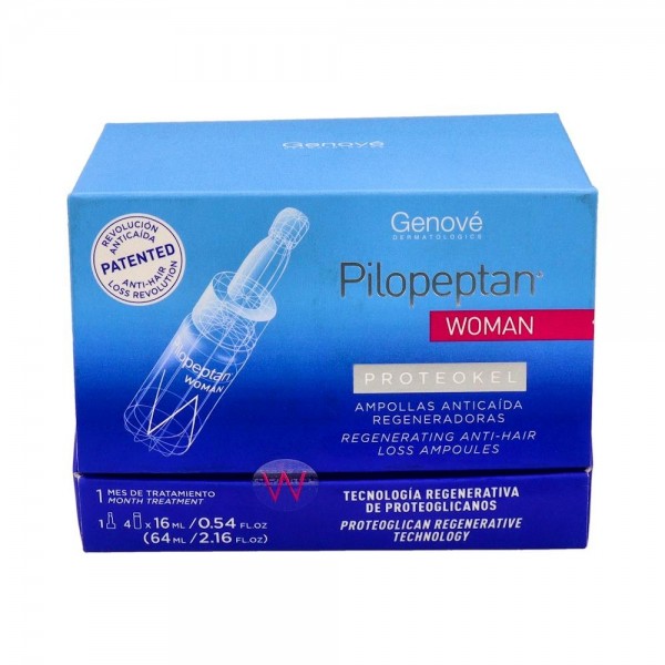 Pilopeptan Woman Proteokel ampollas anticaída 4 ud