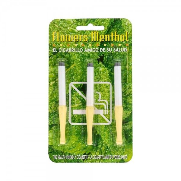 CIGARRILLO FLOWER MENTOL BLI 2 PIEZAS 3 U