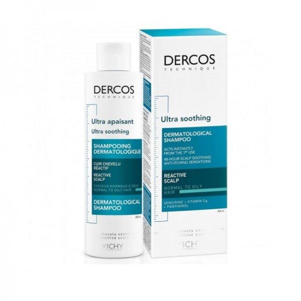 DERCOS CHAMPU ULTRA CALMANTE CABELLO GRASO 200 ML
