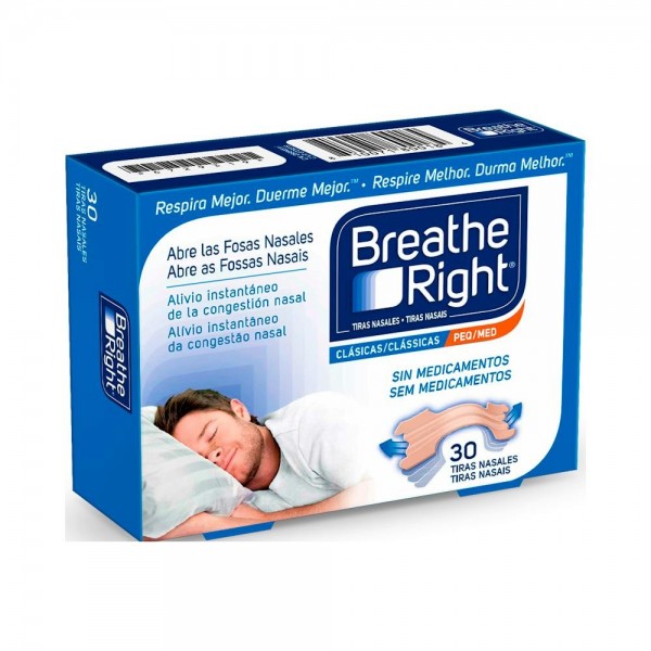 BREATHE RIGHT TIRAS NASAL PEQ 30 U