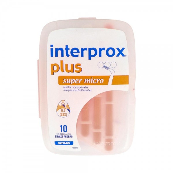 CEPILLO INTERDENTAL INTERPROX PLUS S-MICRO ANGU NARANJA 10 U