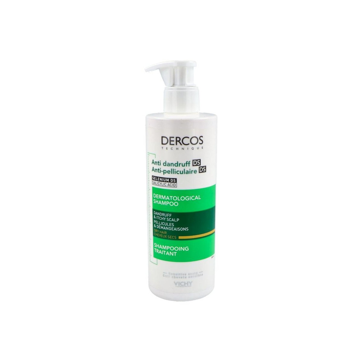 DERCOS CHAMPU ANTICASPA SECO 400 ml